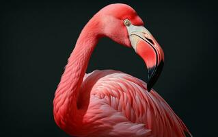 ai generativ amerikanisch Flamingo Vogel Fotografie foto