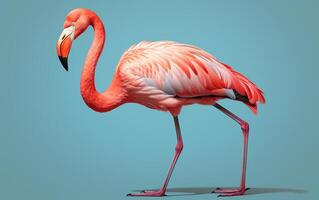 ai generativ amerikanisch Flamingo Vogel Fotografie foto