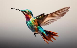 ai generativ Kolibri natürlich Tier Illustration Fotografie foto