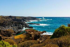 atlantisch Ozean wild Küste, Teneriffa, Kanarienvogel Inseln, Spanien foto