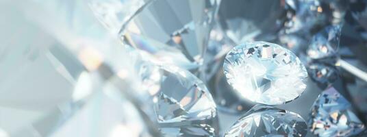 schön glänzend Diamant im brillant Schnitt - - Diamant Hintergrund,- Kristall Hintergrund foto