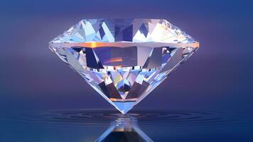 schön glänzend Diamant im brillant Schnitt - - Diamant Hintergrund,- Kristall Hintergrund foto