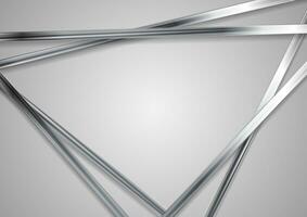 abstrakt Technologie metallisch Dreiecke Hintergrund foto
