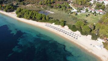 griechisch Insel von skiathos Drohne Aufnahmen foto