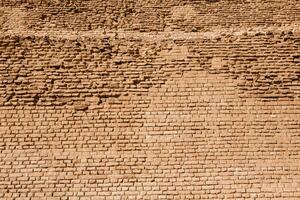 berühmt ägyptisch Pyramiden von Gizeh. Landschaft im Ägypten. Pyramide im Wüste. Afrika. Wunder von das Welt foto