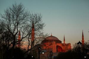 schön Straße im das alt Stadt von Istanbul, Truthahn foto