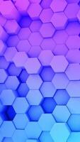 3d abstrakt Hexagon Hintergrund mit ultraviolett Gradient Farbe. foto