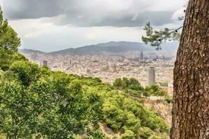 Antenne Stadtbild Aussicht von Barcelona, Katalonien, Spanien foto