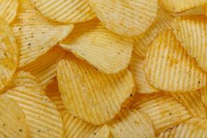 viele von Kartoffel Chips, Textur foto