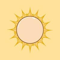 Sonne Clip Art Vektor. Sonne Aufkleber Vektor Symbol foto