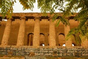 das Ruinen von Tempel von Concordia, Tal von Tempel, Agrigent, Sizilien, Italien foto