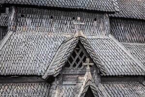 borgund Daube Kirche. gebaut im 1180 zu 1250, und gewidmet zu das Apostel st. Andrew foto