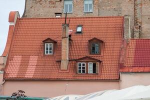 Kunst Jugendstil Stil im die Architektur von früh xx Jahrhundert im Riga, Lettland foto