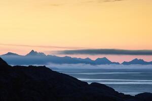 schön Landschaft, Lofoten foto