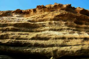 das Felsen Formation ist gemacht von Sand und Schmutz foto