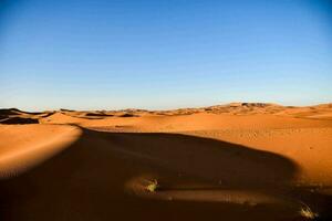 das Sahara Wüste im Marokko foto