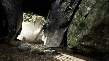 Sonnenlicht in der Höhle foto