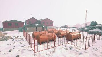 Aussicht von verlassen Polar- Bahnhof foto