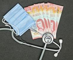 Investition in das Gesundheitswesen mit mexikanischem Geld foto