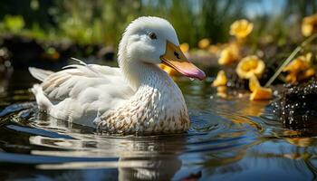 ai generiert süß Kätzchen starren, flauschige Fell, spielerisch Natur, Schönheit im Natur generiert durch ai foto