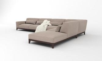 Sofa Ansicht Möbel 3D-Rendering foto