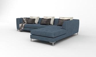 Sofa Ansicht Möbel 3D-Rendering foto
