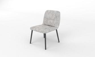 Stuhl Seitenansicht Möbel 3D-Rendering foto