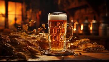 ai generiert ländlich Szene golden Weizen, reif Gerste, organisch Ernte, gesund Mahlzeit generativ ai foto