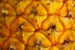 Ananas Obst Haut Muster schließen oben foto