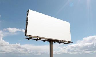 Billboard-Zeichen 3D gerenderte Darstellung foto