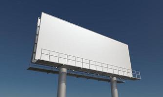 Billboard-Zeichen 3D gerenderte Darstellung foto