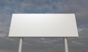 Billboard-Zeichen 3D gerenderte Darstellung foto