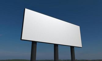 Billboard-Zeichen 3D gerenderte Darstellung foto