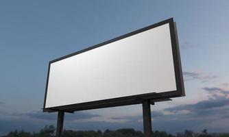 Billboard-Zeichen 3D gerenderte Darstellung foto