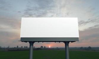 Billboard-Zeichen 3D gerenderte Darstellung foto