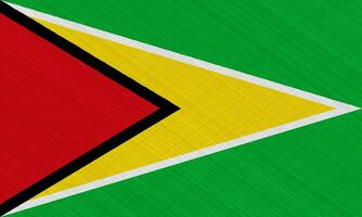 Flagge von Kooperative Republik von Guyana auf ein texturiert Hintergrund. Konzept Collage. foto