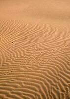 ein einsam Felsen im das Sand Dünen von das Sahara Wüste foto