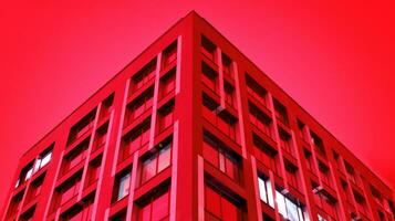 Nacht die Architektur - - Gebäude mit Glas Fassade. modern Gebäude im Geschäft Bezirk. Konzept von Wirtschaft, finanziell. Foto von kommerziell Büro Gebäude Außen. abstrakt Bild von Büro Gebäude