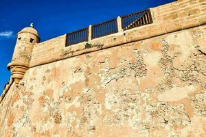 das Mauer von das alt Stadt von khartoum foto