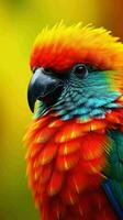 ai generiert Vogel von Brasilien Wälder foto