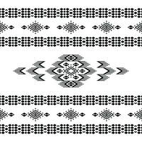 Stammes- Ornament Design mit nahtlos geometrisch Muster. ethnisch aztekisch und navajo Stile Design zum Textil- und Dekoration. schwarz und Weiß Farben. foto