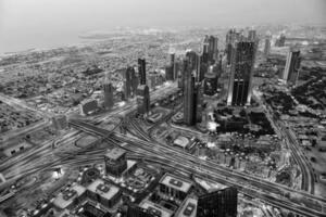 Dubai Horizont Antenne Aussicht foto