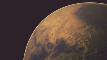 tolle rot Planet Mars im tief stellar Raum foto