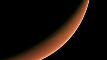 umkreisen Planet Mars im tief Raum foto
