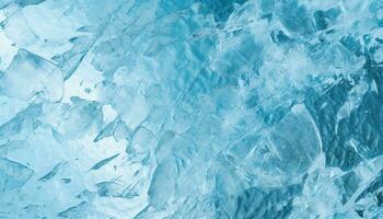 ai generiert Frische von Winter reflektiert im transparent Eis Kristall Muster generiert durch ai foto