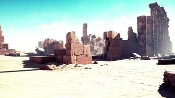 Ruinen von amun Tempel im soleb foto