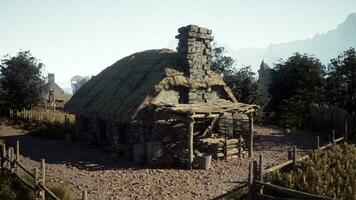 ein alt verlassen Bauernhof Hütte auf Bodmin Moor im Cornwall - - Jahrgang bewirken foto