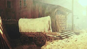 ein alt amerikanisch Western Stil Stadt, Dorf foto