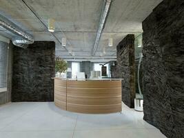 modern Büro Innere mit Felsen Feature foto