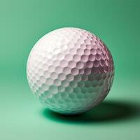 ai generiert Golf Ball isoliert auf ein Licht Hintergrund, Sport von Aristokraten - - ai generiert Bild foto